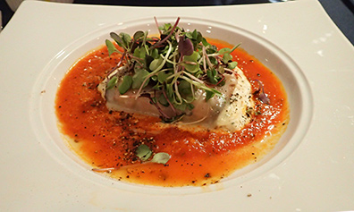 Eggplant Rollatini - Claude's Restaurant - Southampton, NYC - photo by Luxury Experience