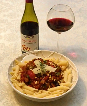 Luxury Experience - Caponata and Penne Rigate - photo by Luxury Experience