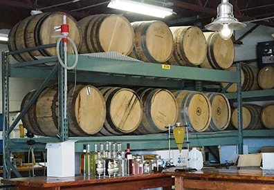 Barrels at  - Fifth State Distillery - photo by Luxury Experience
