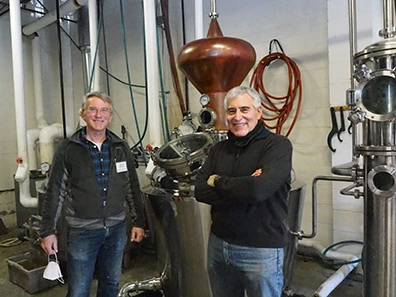 rob Schulten and Edward F. Nesta at Fifth State Distillery - photo by Luxury Experience