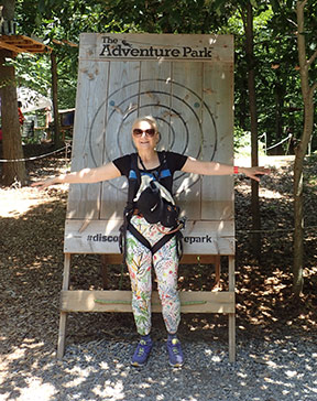Luxury Experience - Debra C. Argen - at Adventure Park at the Discovery Museum - photo by Luxury Experience