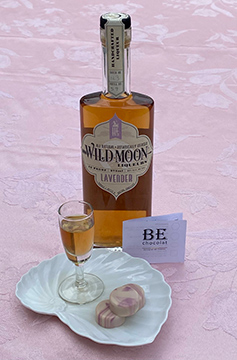 BE Chocolat Lavender chocolate and Wild Moon Lavender Liqueur- Photo By Luxury Experience