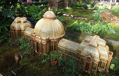 Enid A. Haupt Conservatory - NY Botanical Garden Train Show 2021 - photo by Luxury Experience