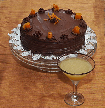 Luxury Experience - Spirited Chocolate Orange Cake and Inverse cocktail  - photo by Luxury Experience