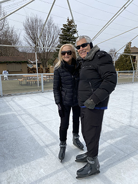 Debra C Argen & Edward F Nesta - Glice Skating - Photo By Luxury Experience