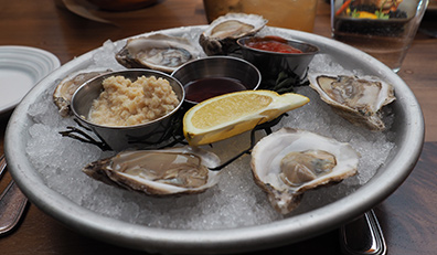 Oysters -  Crystal Tavern - Crystal Springs Resorts, NJ - photo by Luxury Experience