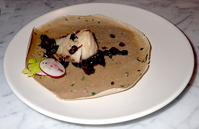 Misto Black Cod Crepe - The Cottage - Greenwich, CT - Photo by Luxury Experience