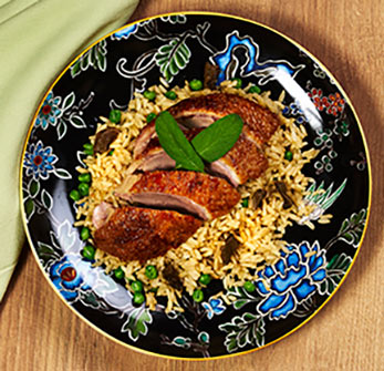 Chinese Tea-Infused Rice with Duck Breast - Grace O