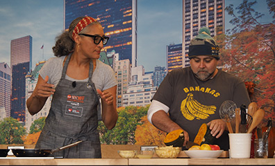 Chef Carla Hall and Duff Goldman - NYCWFF22 - photo by Luxury Experience