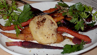 Roasted Carrots, Il Fiorista, NYC - photo by Luxury Experience