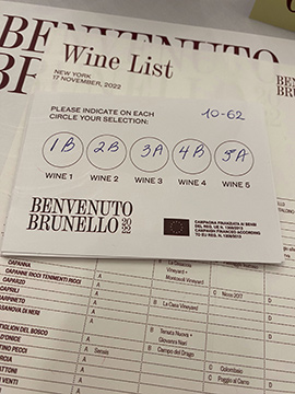 Brunello Anteprima 2022 - selecting 2018 and Riserva 2017 - photo by Luxury Experience
