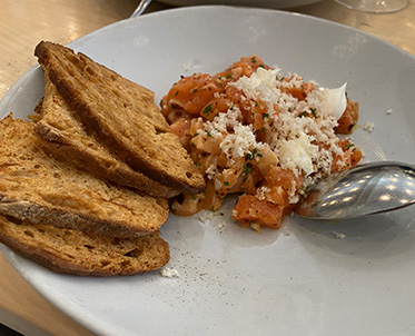Spicy Trout Tartare, Il Fiorista, NYC - photo by Luxury Experience