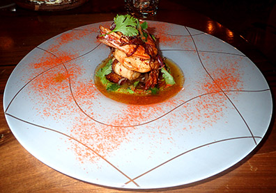 The Luke - Gulf Shrimp Fire Roasted with Fresno Pepper - photo by Luxury Experience