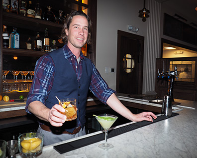 Bartender Benjamin Regan - The Luke Brasserie * Bar * Cafe - New Haven, CT
