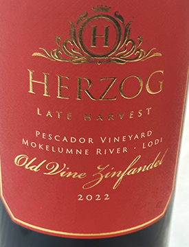 Hertzog Late Harvest Old Vine Zinfandel - KFWE NY 2023 - photo by Luxury Experience