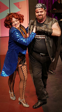 MTC - The Rocky Horror Show - Hillary Ekwall, John Tracey Egan - photo by Alex Mongillo