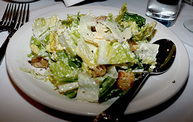 Caesar Salad -  Benny John's Bar and Grill NYC - photo by Luxury Experience