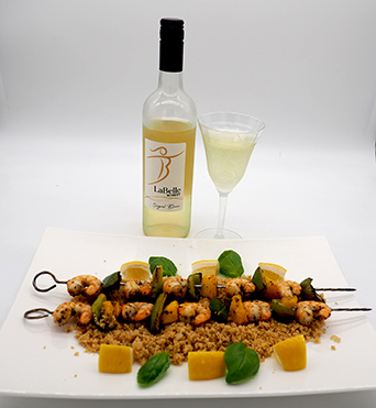 Luxury Experience - Shrimp, Mango, Green Pepper Kabobs - Photo by Luxury Experience