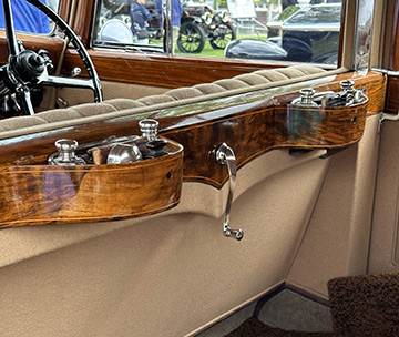 1935 Rolls Royce custom makeup compartment - Greenwich Concours d'Elgance - photo by Luxury Experience