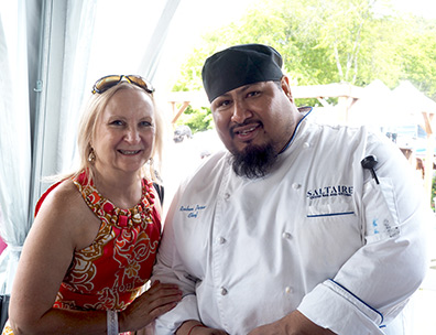 Chef Ruben Parra, Debra C. Argen - Photo by Luxury Experience