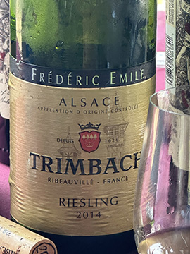 Trimbach Riesling Frederic Emile 2014 - Photo by Luxury Experience