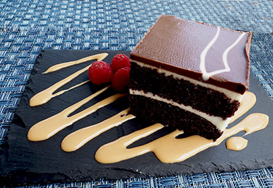 Chocolate white Mousse Cake - The Wharf Restaurant, Madison, CT - photo by Luxury Experience