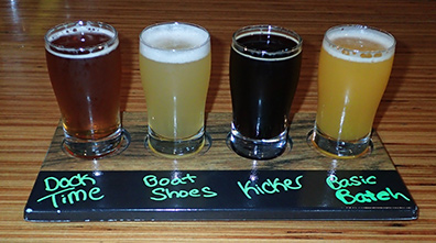 Flight tasting - Stony Creek Brewery - Photo by Luxury Experience