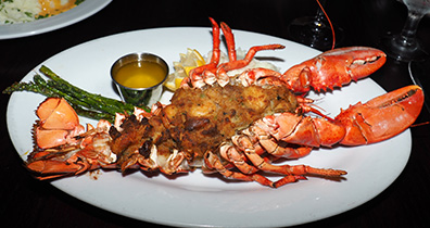 Stuffed Lobsters - La Foresta Restuarant & Wine Bar - Killingworth, CT - photo by Luxury Experience