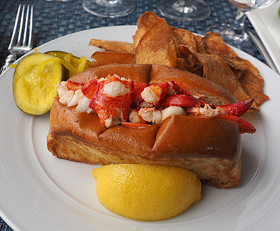 Lobster Roll - The Wharf Restaurant - Madison Beach Hotel - photo by Luxury Experience