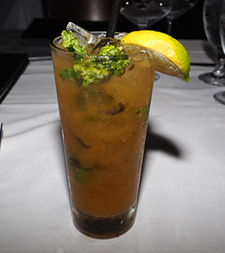 Passion Mojito cocktail - Tony's at The J House - photo by Luxury Experience