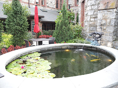 Koi Pond - The Abbey Inn & Spa, Peekskill, NY - photo by Luxury Experience