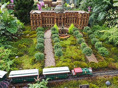 LuEsther T. Mertz Library - NY Botanical Gardens Train Show 2023 - photo by Luxury Experience