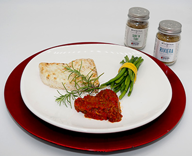 Luxury Experience - Swordfish With Tomato, Red Pepper Compote - photo by Luxury Experience