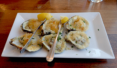 Roasted Oysters - Rowayton Seafood Restaurant - photo by Luxury Experience