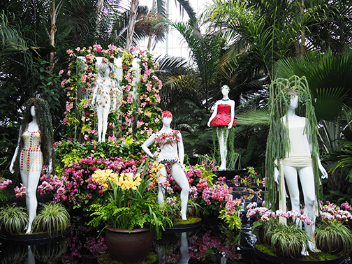 Florals in Fashion - The Orchid Show - NY Botanical Gardens - photo by Luxury Experience