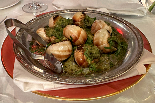 Escargots A La Bourguignonne - Perrine at The Pierre NY - photo by Luxury Experience