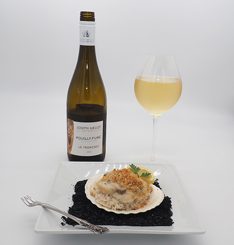 Luxury Experience - Coquilles St. Jacques pairing Joseph Mellot Pouilly-Fume 2022 - photo by Luxury Experience