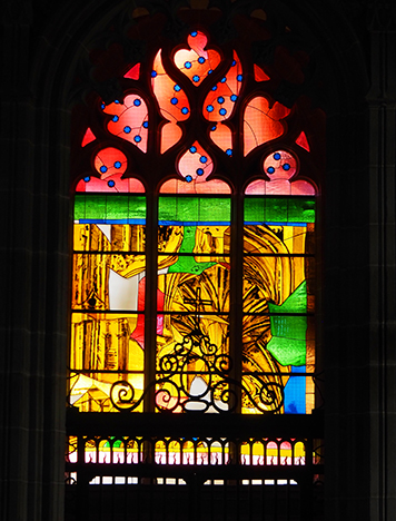 Cathedral Saint-Lazare stained glass windows -photo by Luxury Experience