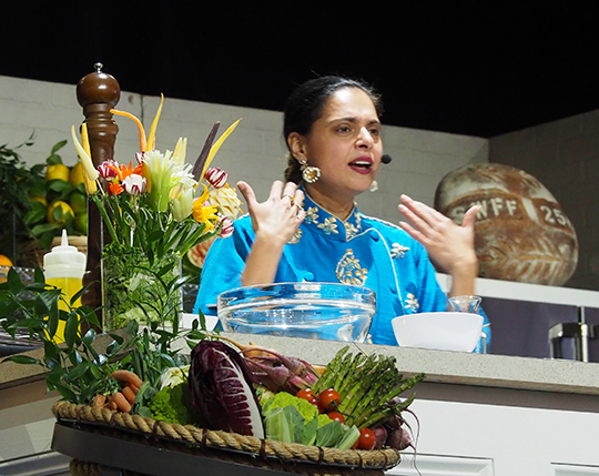 Chef Maneet Chauhan - The Sun Wine & Food Fest 2025 - photo by Luxury Experience