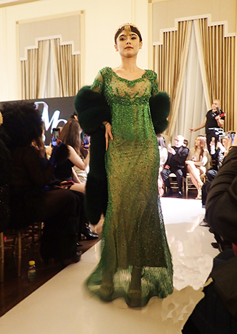 Emerald Gown - by Diana Mahrach - photo by Luxury Experience