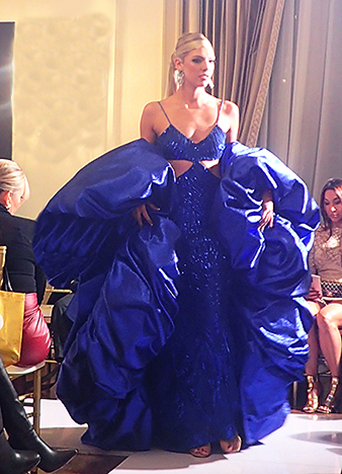 Royal Blue Gown - by Diana Mahrach - photo by Luxury Experience