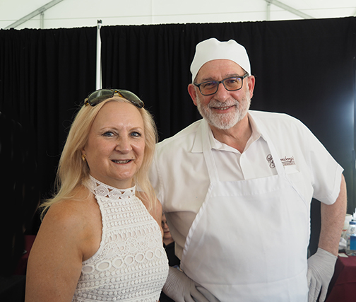 Debra C. Argen & Chef Seth Greenberg - Westchester Wine & Food Festival 2024 - photo by Luxury Experience