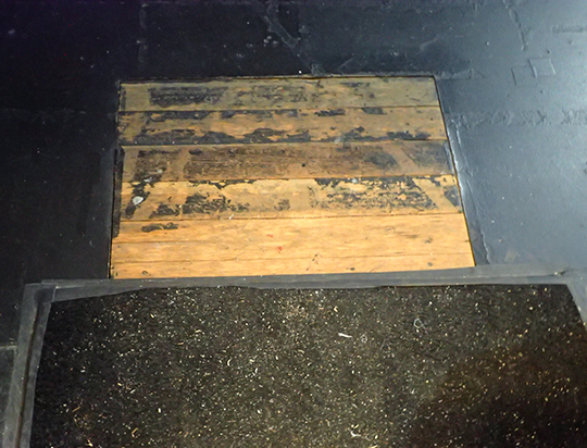 Westport Country Playhouse -piece of original stage - photo by Luxury Experience