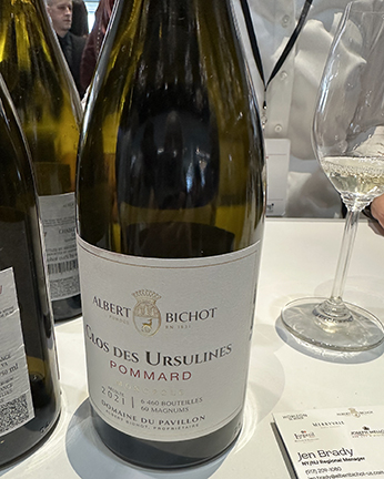 Albert Bichot Pommard Clos des Ursulines 2021 - photo by Luxury Experience