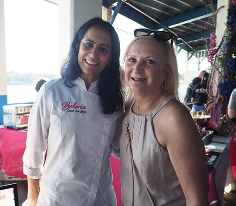 Chef Carolina of Boleria Brazilian Bakery & Debra C. Argen - photo by Luxury Experience