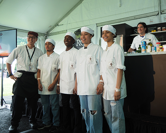 Chef Fernando Desa & Culinary School Students - photo by Luxury Experience