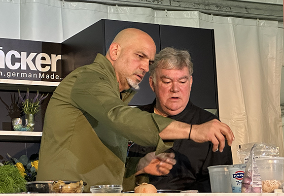 Chef Michael Psilakis & Chef Peter Kelly - photo by Luxury Experience