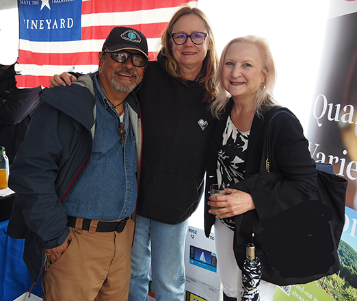 Hopkins Vineyard - Jorge Criollo, Hillary Hopkins Criollo & Debra C. Argen - photo by Luxury Experience