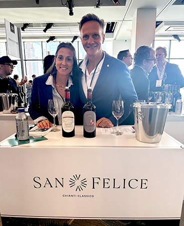 San Felice - Virginia Cademartori & Leonardo Bellaccini, oenologist of San Felice - photo by Luxury Experience