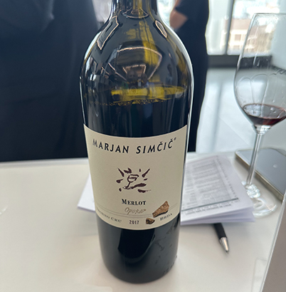 Simčič Merlot Brda Opoka Trobno Cru 2017 - Photo by Luxury Experience